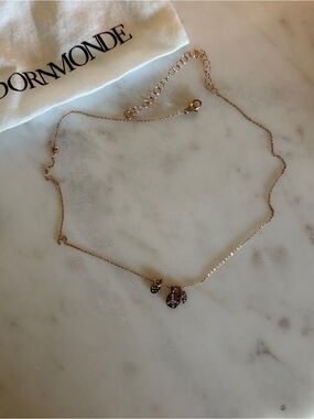 Adornmonde Rose Gold Charm Necklace